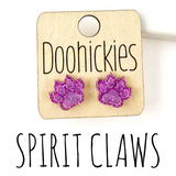 13mm School Spirit Claw Studs - Custom Spirit Earrings - 9 Color Options