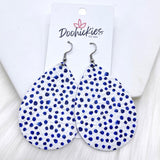2.5" Blueberry Palm Mini Collection -Summer Earrings