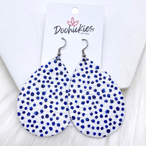 2.5" Blueberry Palm Mini Collection -Summer Earrings