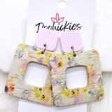 2" Pastel Cubie Dangles -Earrings