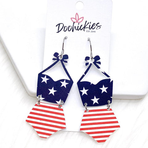 The Americana Mini Acrylic Collection - Patriotic Earrings