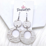 2.25" Beach Corkie Lil' O's- Summer Earrings