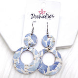 2.25" Beach Corkie Lil' O's- Summer Earrings