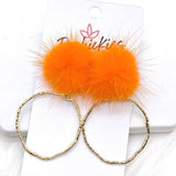 2" Puff & Round Hoopies- Summer Earrings
