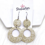 2.25" Beach Corkie Lil' O's- Summer Earrings