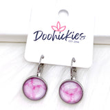 Tie Dye Round Dangles -Earrings