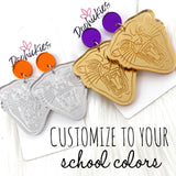 2.25" Custom Wildcat Acrylic Dangles -Spirit Earrings