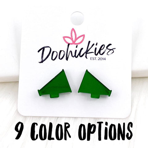 15mm Shiny Acrylic Megaphones - Sports Earrings