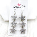 2.75" Shooting Star Drops - New Years Acrylic Earrings