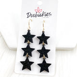 2.75" Shooting Star Drops - New Years Acrylic Earrings