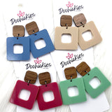 2" Acrylic Cubie Earrings - Everyday Earrings