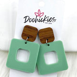 2" Acrylic Cubie Earrings - Everyday Earrings