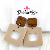 2" Acrylic Cubie Earrings - Everyday Earrings