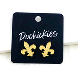 Fleur de Lis Stud Earrings (3 Color Options)