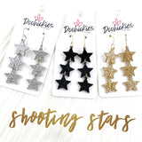 2.75" Shooting Star Drops - New Years Acrylic Earrings