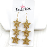 2.75" Shooting Star Drops - New Years Acrylic Earrings