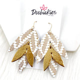 3" Shine Bright Lilli Belles - Leather Earrings