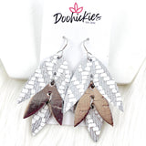 3" Shine Bright Lilli Belles - Leather Earrings