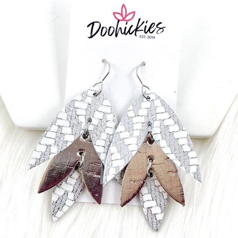3" Shine Bright Lilli Belles - Leather Earrings