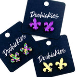Fleur de Lis Stud Earrings (3 Color Options)