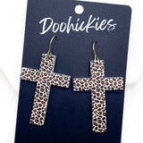 Cross Dangles - Easter Acrylic & Wood Earrings