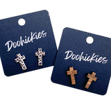 16mm Cross Studs - Easter Earrings