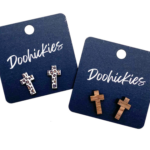 16mm Cross Studs - Easter Earrings