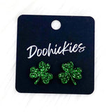 15mm Lil' Shamrock Studs - St. Paddy Acrylic Earrings