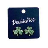 15mm Lil' Shamrock Studs - St. Paddy Acrylic Earrings
