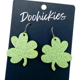 Hand Drawn Shamrocks Earrings - St. Patrick's Day