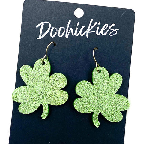 Hand Drawn Shamrocks Earrings - St. Patrick's Day