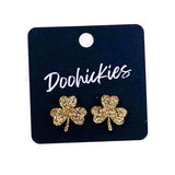 15mm Lil' Shamrock Studs - St. Paddy Acrylic Earrings