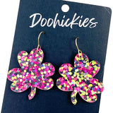 Hand Drawn Shamrocks Earrings - St. Patrick's Day