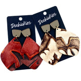3" Western Diamond Drops -Western Earrings