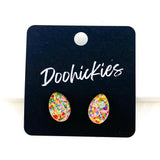 13mm Easter Egg Studs - Easter Earrings
