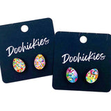 13mm Easter Egg Studs - Easter Earrings