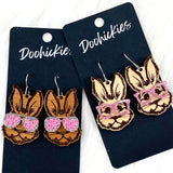 1.75" Cool Bunnies - Dangle Easter Earrings