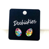 13mm Easter Egg Studs - Easter Earrings