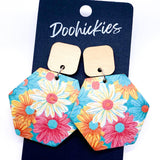 2" The Pretty Collection- Spring Leather Earrings