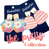 2" The Pretty Collection- Spring Leather Earrings