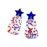 1.75" Patriotic Eden Dangles - American Earrings