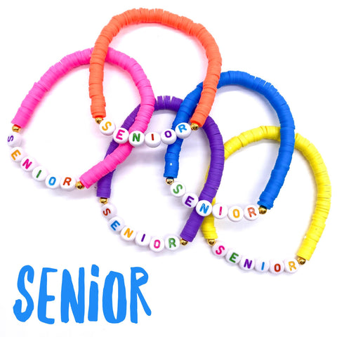 Senior Friendship Bracelets - Graduation Accessory