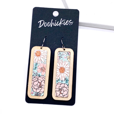 2" Summery Inserts -Summer Earrings