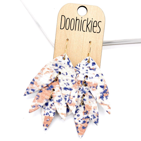 2.5" Boho Chic Lilli Belle Collection - Leather Earrings