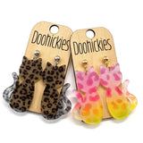1.8" Kitty Cat Earrings - Acrylic Earrings