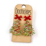 Festive Trees - Christmas Acrylic Earrings