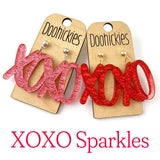 Lil' XOXO Acrylic Dangles - Valentines Earrings