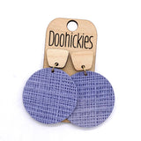 The Spring Spun Linen Piggyback Collection - Leather Earrings