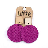 The Spring Box Braided Piggyback Collection - Leather Earrings