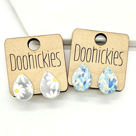 The Summer Fling Big as Texas Teardrop Stud Earrings